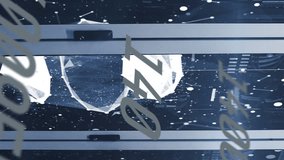 Animation of connections, numbers, data processing over computer servers. global computing, data processing and digital interface concept digitally generated video. - Powered by Shutterstock - Get 15% off with code: PIKWIZARD15