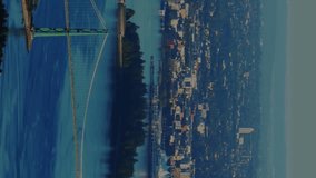 Animation of financial data processing over cityscape. global finances, business and data processing concept digitally generated video. - Powered by Shutterstock - Get 15% off with code: PIKWIZARD15