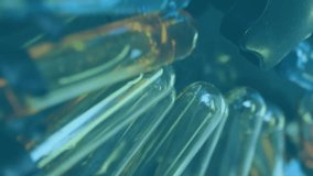 Animation of digital interface with data processing over laboratory. Global science, connections, data processing and digital interface concept digitally generated video. - Powered by Shutterstock - Get 15% off with code: PIKWIZARD15