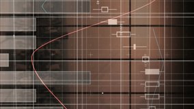 Animation of statistics and financial data processing with red lines over grid. Global business, finances and data processing concept digitally generated video. - Powered by Shutterstock - Get 15% off with code: PIKWIZARD15