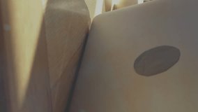 Animation of connected icons over smiling woman working on laptop in cafes. Digital composite, multiple exposure, communication, beverage, abstract and technology concept. - Powered by Shutterstock - Get 15% off with code: PIKWIZARD15