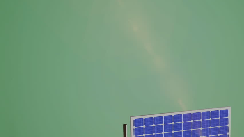 Animation of trading board over solar panel against abstract background. Digital composite, multiple exposure, report, business, stock market, renewable, solar energy and conservation. - Powered by Shutterstock - Get 15% off with code: PIKWIZARD15