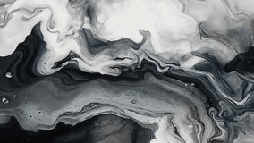 Seamless Looping Black and White Marble Ink Flow | Abstract Liquid Background in 4K - Powered by Shutterstock - Get 15% off with code: PIKWIZARD15