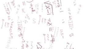 Animation of mathematical data processing over white background. Global science, education, computing and data processing concept digitally generated video. - Powered by Shutterstock - Get 15% off with code: PIKWIZARD15