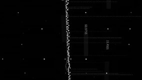 Animation of financial data processing over grid on dark background. Global finance, business, connections, computing and data processing concept digitally generated video. - Powered by Shutterstock - Get 15% off with code: PIKWIZARD15