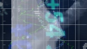 Stock market graphs with digital numbers overlay showing financial data animation. Finance, investment, economy, trading, analytics, technology - Powered by Shutterstock - Get 15% off with code: PIKWIZARD15