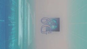 6G technology concept with digital connections and geometric shapes animation. Telecommunications, innovation, future, connectivity, digitalization, network - Powered by Shutterstock - Get 15% off with code: PIKWIZARD15