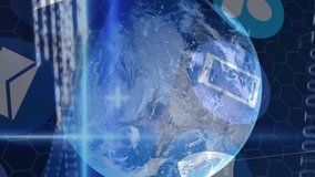 Animation of global financial data overlaying digital earth with network connections. Globalization, finance, technology, analytics, connectivity, economics - Powered by Shutterstock - Get 15% off with code: PIKWIZARD15