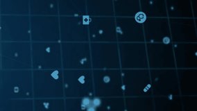 Glowing blue circular elements in futuristic digital interface with circuit patterns. Technology, innovation, cyber, electronic, design - Powered by Shutterstock - Get 15% off with code: PIKWIZARD15