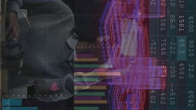 Using virtual reality headset, person viewing financial data and graphs animation. technology, finance, data analysis, immersive, innovation, digital - Powered by Shutterstock - Get 15% off with code: PIKWIZARD15