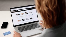 Tech Savvy Woman Browsing Online Store On Laptop For Shopping - Powered by Shutterstock - Get 15% off with code: PIKWIZARD15