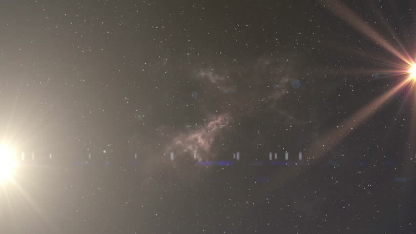Starfield showing F fading, glitch lines slicing, letters forming FUNK logo, lines reversing. Abstract, cosmic, futuristic, digital, neon, technology, motion