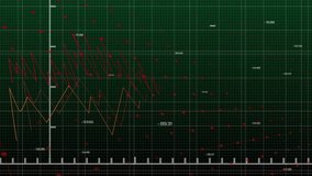 On grid interface opening green zigzag rising and dipping, sliding yellow markers visualizing data. Analytics, data visualization, digital dashboard, performance metrics, financial graph, interactive - Powered by Shutterstock - Get 15% off with code: PIKWIZARD15