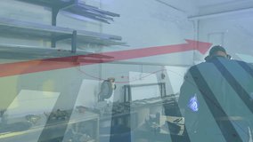 Metalworker donning helmet and igniting torch following weld path overlay in metal workshop. Industrial, craftsmanship, precision, durability, engineering, metallic, workspace - Powered by Shutterstock - Get 15% off with code: PIKWIZARD15