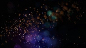 Scene opening amber specks drifting, purple and green glows merging, showing pulsing particle field. Abstract, cosmic, ethereal, luminous, atmospheric, mesmerizing, ambient - Powered by Shutterstock - Get 15% off with code: PIKWIZARD15