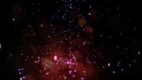 Starting with violet-blue specks, magenta core pulsing, particles rising, visualizing light flow. Luminescence, abstract, motion, futuristic, digital art, cosmic, vibrant - Powered by Shutterstock - Get 15% off with code: PIKWIZARD15