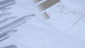 Animation of financial data processing over mathematical formulae. Global learning, business, connections, computing and data processing concept digitally generated video. - Powered by Shutterstock - Get 15% off with code: PIKWIZARD15