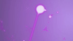 Animation of data processing over molecules on purple background. global technology, data processing and digital interface concept digitally generated video. - Powered by Shutterstock - Get 15% off with code: PIKWIZARD15