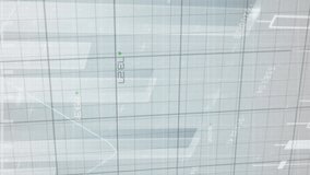 Digital animation of statistical data processing over grid network against blue background. Global business and data technology concept - Powered by Shutterstock - Get 15% off with code: PIKWIZARD15