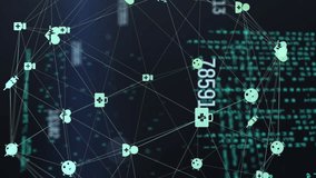 Animation of changing numbers and globe of digital icons over data processing and light spot. Global networking and business technology concept - Powered by Shutterstock - Get 15% off with code: PIKWIZARD15