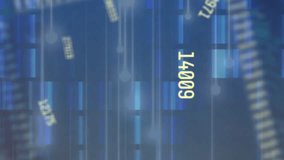 Animation of changing numbers, mosaic squares and light spot over close up of a circuit board. Computer interface and business technology concept - Powered by Shutterstock - Get 15% off with code: PIKWIZARD15