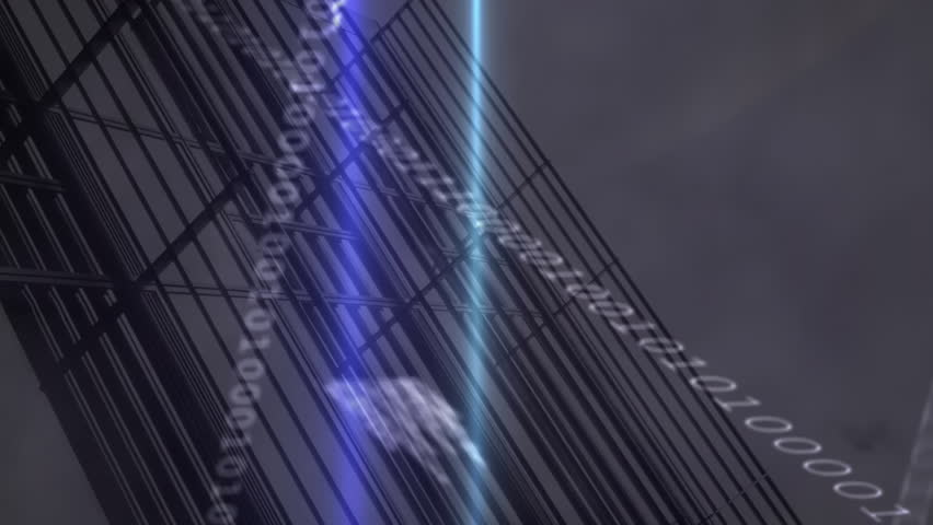 Animation of statistical, stock market data processing, blue light trails over view of tall building. Global economy and business data technology concept - Powered by Shutterstock - Get 15% off with code: PIKWIZARD15
