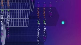 Animation of neon power button over network of digital icons, data processing over 3d city model. Global networking and business technology concept - Powered by Shutterstock - Get 15% off with code: PIKWIZARD15