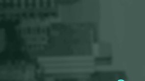 Animation of globes of digital icons spinning against aerial view of cityscape. Global networking and business technology concept - Powered by Shutterstock - Get 15% off with code: PIKWIZARD15