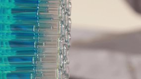 Animation of data processing and diagram over female doctor taking sample. Global medicine and digital interface concept digitally generated video. - Powered by Shutterstock - Get 15% off with code: PIKWIZARD15