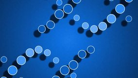 Animation of digital data processing over dna strands over blue background. Global science, connections, computing and data processing concept digitally generated video. - Powered by Shutterstock - Get 15% off with code: PIKWIZARD15