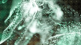 Abstract animation of glowing particles and lines over soccer field layout. digital, football, sports, technology, futuristic, overlay - Powered by Shutterstock - Get 15% off with code: PIKWIZARD15