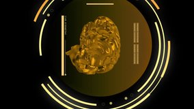 Animation of scopes and scientific data processing with human brain over black background. Global science, computing and data processing concept digitally generated video. - Powered by Shutterstock - Get 15% off with code: PIKWIZARD15