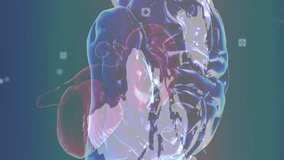 Animation of brain rotating over world map and screens with diverse data. global connections, human mind, technology and digital interface concept digitally generated video. - Powered by Shutterstock - Get 15% off with code: PIKWIZARD15