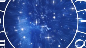 Animation of horoscope symbols over stars on blue background. horoscope and digital interface concept digitally generated video. - Powered by Shutterstock - Get 15% off with code: PIKWIZARD15