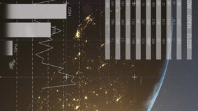 Animation of qr code over globe and data processing on black background. global technology, computing and digital interface concept digitally generated video. - Powered by Shutterstock - Get 15% off with code: PIKWIZARD15