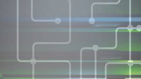 Digital composite of dots interconnecting with lines over server room. Animation, multiple exposure, network security, data center, networking, technology and network server concept. - Powered by Shutterstock - Get 15% off with code: PIKWIZARD15