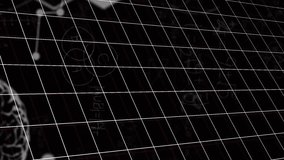Animation of digital screen with scientific data, brain and math formulas on black background. Science, math, knowledge and education concept digitally generated video. - Powered by Shutterstock - Get 15% off with code: PIKWIZARD15