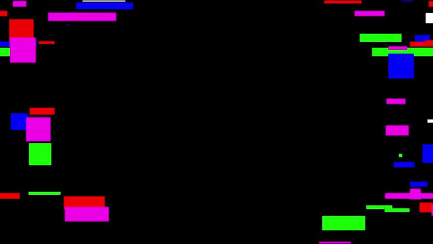 Animated countdown with glitch effects in digital techno style.