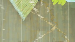 Animation of data processing over cleaning equipment. Global ecology and digital interface concept digitally generated video. - Powered by Shutterstock - Get 15% off with code: PIKWIZARD15