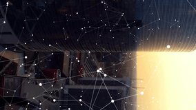 Animation of digital data processing over cityscape. Global connections, computing and data processing concept digitally generated video. - Powered by Shutterstock - Get 15% off with code: PIKWIZARD15