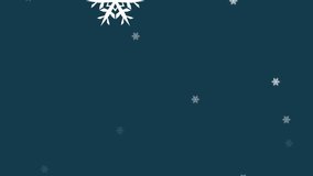 Animation of winter scenery with snowflakes falling and fir tree on blue background. christmas winter seasons celebration concept digitally generated image. - Powered by Shutterstock - Get 15% off with code: PIKWIZARD15