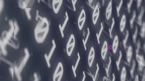 Digital animation of binary coding digital data processing against grey background. school and education concept - Powered by Shutterstock - Get 15% off with code: PIKWIZARD15