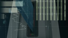 Animation of financial data processing over credit card insert into atm slot. global finances, business and contactless payment concept digitally generated video. - Powered by Shutterstock - Get 15% off with code: PIKWIZARD15