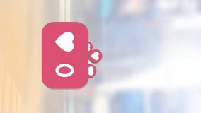 Animation of heart icons and numbers growing over cityscape. global social media network, connection, communication and technology concept digitally generated video. - Powered by Shutterstock - Get 15% off with code: PIKWIZARD15