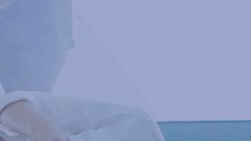 Percentage icons and changing numbers against caucasian businesswoman using smartphone at office. global networking and business technology concept - Powered by Shutterstock - Get 15% off with code: PIKWIZARD15