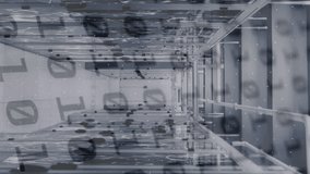 Animation of neon shapes moving over server room. global social media, connections and digital interface concept digitally generated video. - Powered by Shutterstock - Get 15% off with code: PIKWIZARD15