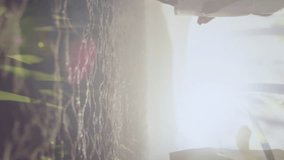 Animation of falling hearts icons over couple. valentine's day celebration, romance and communication technology concept digitally generated video. - Powered by Shutterstock - Get 15% off with code: PIKWIZARD15