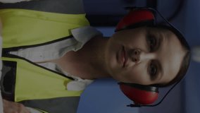 Animation of digital data processing and qr code over caucasian female server room worker. Global connections, data processing and digital interface concept digitally generated video. - Powered by Shutterstock - Get 15% off with code: PIKWIZARD15