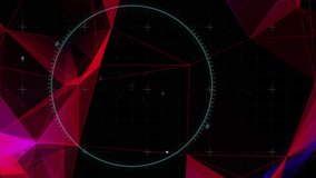 Digital animation of Scope scanning Covid-19 cell and data processing over plexus network against black background. Covid 19 medical research interface concept - Powered by Shutterstock - Get 15% off with code: PIKWIZARD15