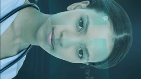 Animation of screens with mathematical equations over 3d brain spinning, female doctor in the background. Global medicine science research network interface concept digital composite. - Powered by Shutterstock - Get 15% off with code: PIKWIZARD15